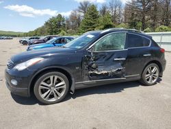 Salvage cars for sale at Brookhaven, NY auction: 2014 Infiniti QX50
