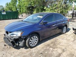 Salvage cars for sale at Baltimore, MD auction: 2017 Nissan Sentra S