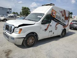 Salvage cars for sale from Copart Opa Locka, FL: 2013 Nissan NV 2500