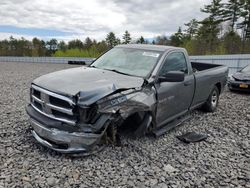 Salvage cars for sale at Windham, ME auction: 2012 Dodge RAM 1500 ST