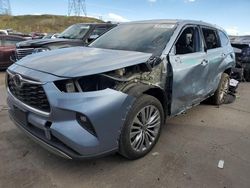 Salvage cars for sale at Littleton, CO auction: 2022 Toyota Highlander Platinum