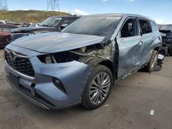 Toyota Highlander Vehiculos salvage en venta: 2022 Toyota Highlander Platinum