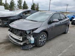 Salvage cars for sale from Copart Rancho Cucamonga, CA: 2020 Toyota Prius Prime LE