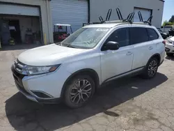 Salvage cars for sale at Woodburn, OR auction: 2016 Mitsubishi Outlander ES