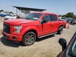 Salvage cars for sale at San Diego, CA auction: 2015 Ford F150 Supercrew