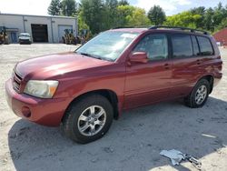 Salvage cars for sale at Mendon, MA auction: 2006 Toyota Highlander