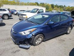 Salvage cars for sale at Exeter, RI auction: 2015 Hyundai Elantra SE