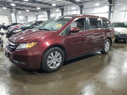 Salvage cars for sale at Ham Lake, MN auction: 2016 Honda Odyssey EXL