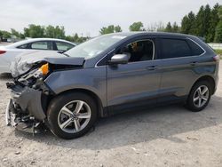 Salvage cars for sale at Leroy, NY auction: 2022 Ford Edge SEL