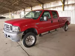 Ford f350 salvage cars for sale: 2004 Ford F350 SRW Super Duty