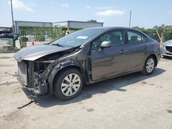 Salvage cars for sale at Orlando, FL auction: 2012 Honda Civic LX