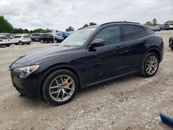 Salvage cars for sale at West Warren, MA auction: 2018 Alfa Romeo Stelvio TI Sport