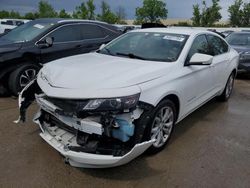 Chevrolet salvage cars for sale: 2017 Chevrolet Impala LT