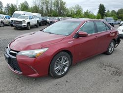 Toyota Camry Hybrid salvage cars for sale: 2015 Toyota Camry Hybrid