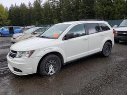 Salvage cars for sale from Copart Graham, WA: 2015 Dodge Journey SE