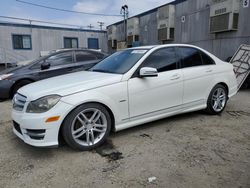 Salvage cars for sale from Copart Los Angeles, CA: 2012 Mercedes-Benz C 250