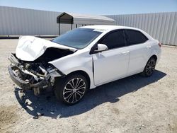 Salvage cars for sale from Copart Adelanto, CA: 2015 Toyota Corolla L