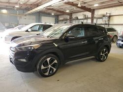 Salvage cars for sale at Eldridge, IA auction: 2017 Hyundai Tucson Limited