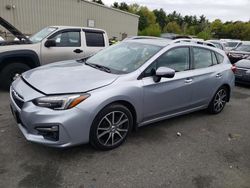 Salvage cars for sale at Exeter, RI auction: 2017 Subaru Impreza Limited