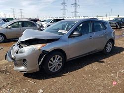 Salvage cars for sale from Copart Elgin, IL: 2012 Mazda 3 I