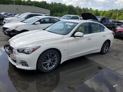 Salvage cars for sale at Exeter, RI auction: 2015 Infiniti Q50 Base