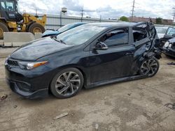 Salvage cars for sale at Chicago Heights, IL auction: 2017 Toyota Corolla IM