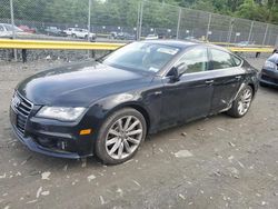 Salvage cars for sale at Waldorf, MD auction: 2013 Audi A7 Prestige