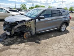 Salvage cars for sale at Woodhaven, MI auction: 2023 Ford Explorer XLT