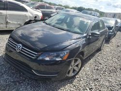 Salvage cars for sale from Copart Madisonville, TN: 2014 Volkswagen Passat SE