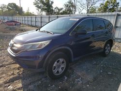 Salvage cars for sale at Riverview, FL auction: 2015 Honda CR-V LX