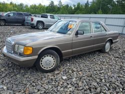 Salvage cars for sale at Windham, ME auction: 1991 Mercedes-Benz 300 SE