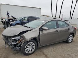 Toyota Corolla L salvage cars for sale: 2018 Toyota Corolla L