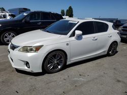 Salvage cars for sale from Copart Hayward, CA: 2012 Lexus CT 200