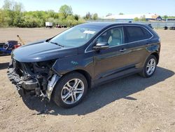 Salvage cars for sale at Columbia Station, OH auction: 2017 Ford Edge Titanium