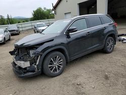 Toyota Highlander salvage cars for sale: 2019 Toyota Highlander SE