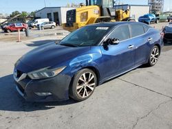Salvage cars for sale at New Orleans, LA auction: 2016 Nissan Maxima 3.5S
