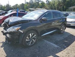 Salvage cars for sale from Copart Savannah, GA: 2018 Nissan Murano S
