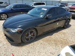 Salvage cars for sale at Houston, TX auction: 2019 Alfa Romeo Giulia TI