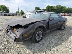 Salvage cars for sale from Copart Mebane, NC: 1983 Pontiac Firebird SE
