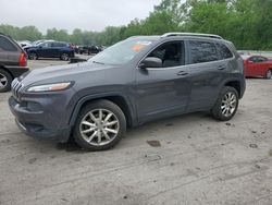 Salvage cars for sale from Copart Ellwood City, PA: 2014 Jeep Cherokee Limited