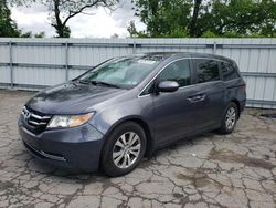 Salvage cars for sale from Copart West Mifflin, PA: 2014 Honda Odyssey EXL