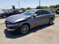 Salvage cars for sale at Miami, FL auction: 2021 Honda Accord LX