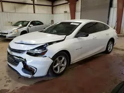 Carros salvage sin ofertas aún a la venta en subasta: 2016 Chevrolet Malibu LS