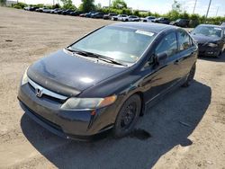 Salvage cars for sale from Copart Montreal Est, QC: 2008 Honda Civic LX