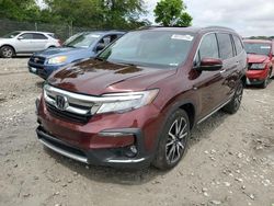 Salvage cars for sale at Cicero, IN auction: 2019 Honda Pilot Elite
