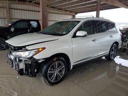 Salvage cars for sale at Houston, TX auction: 2017 Infiniti QX60