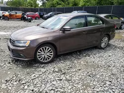 Salvage cars for sale at Waldorf, MD auction: 2015 Volkswagen Jetta SE