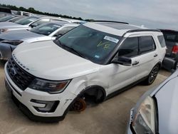 Salvage cars for sale at Wilmer, TX auction: 2017 Ford Explorer Sport