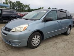 Salvage cars for sale at Spartanburg, SC auction: 2005 Toyota Sienna CE