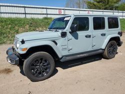 Jeep Wrangler Sahara 4xe salvage cars for sale: 2024 Jeep Wrangler Sahara 4XE